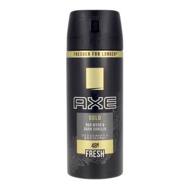 Axe Gold Oud Wood & Dark Vanilla Erkek Deodorant Sprey 48H 150 ml