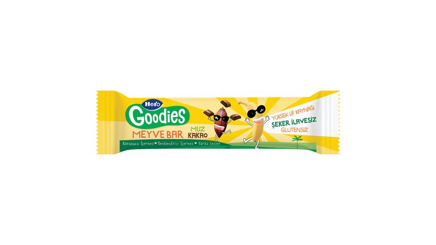Hero Goodies Banana Cocoa Fruit Bar 30 g