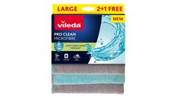 Vileda Pro Clean Microfiber Cloth 2 + 1