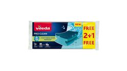 Vileda Pro Clean Oluklu Sünger 2+1