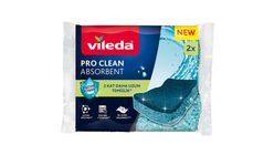Vileda Pro Clean Viscose Sponge Pack of 2