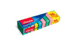Vileda Rainbow Dishwashing Sponge Pack of 10