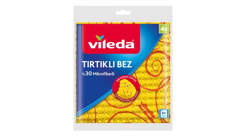 Vileda Microfiber Cleaning Cloth Pack of 4