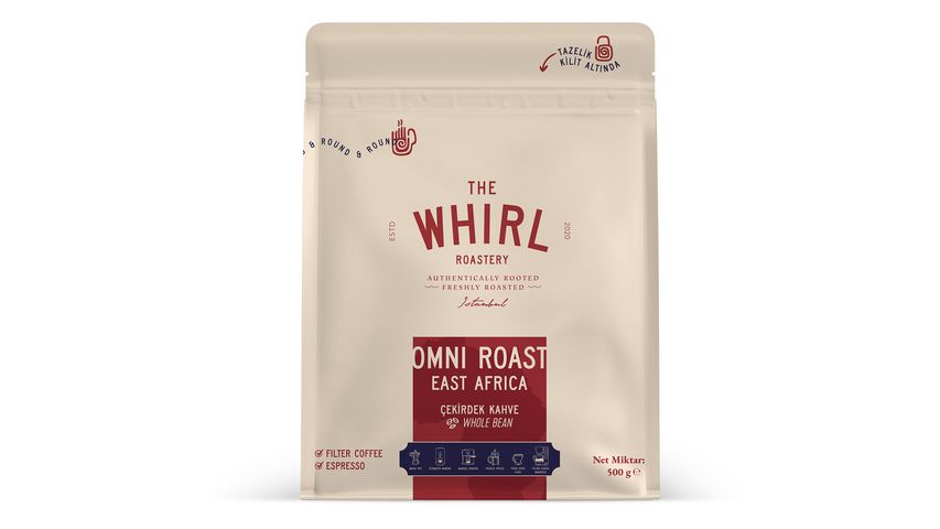 The Whirl Omni Roast East Africa Çekirdek Kahve 500 g