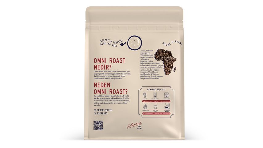 The Whirl Omni Roast East Africa Çekirdek Kahve 500 g