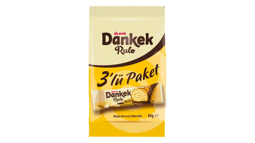 Ülker Dankek Banana Cream Filled Cake 3 x 28 g