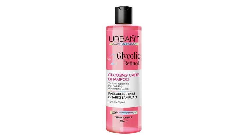 Urban Care Gloss Glycolic Retinol Parlaklık Etkili Onarıcı Saç Bakım Şampuanı 350 ml