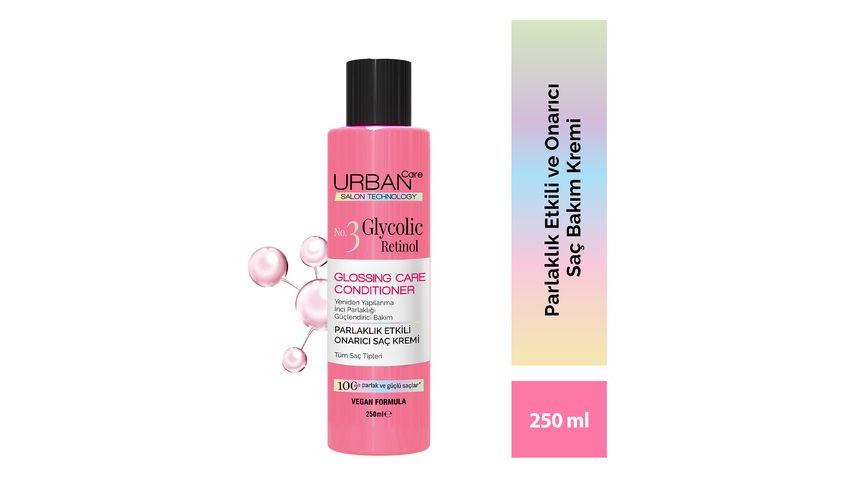 Urban Care Gloss Glycolic Retinol Shine-Enhancing Repair Hair Conditioner 250 ml