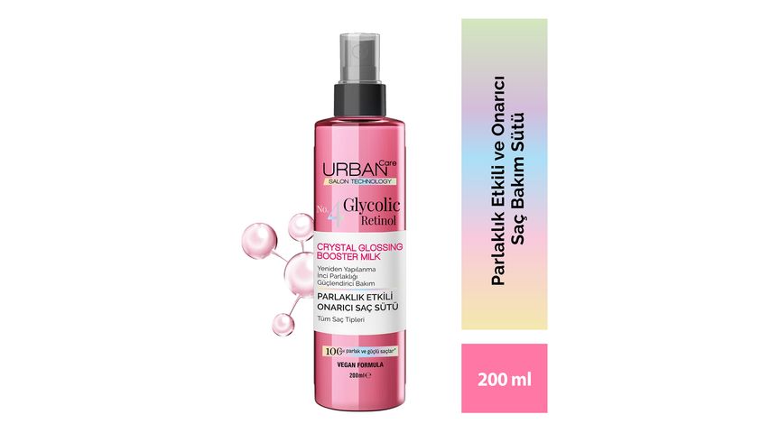 Urban Care Gloss Glycolic Retinol Shine-Enhancing Hair Milk 200 ml