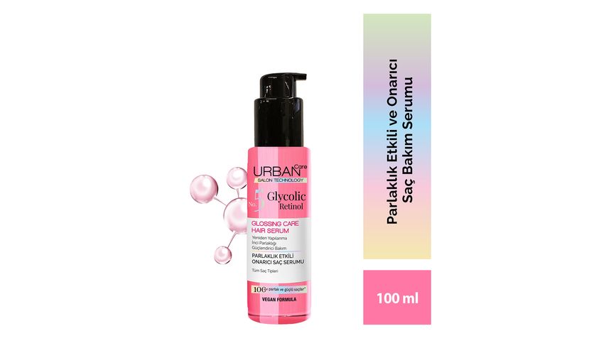 Urban Care Gloss Glycolic Retinol Shine-Enhancing Repair Hair Serum 100 ml