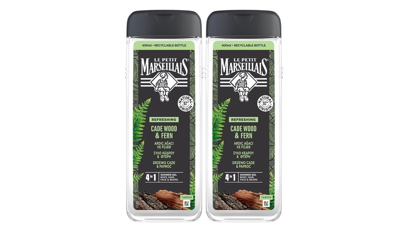 Le Petit Marseillais Cade Wood & Fern Shower Gel 2 x 400 ml