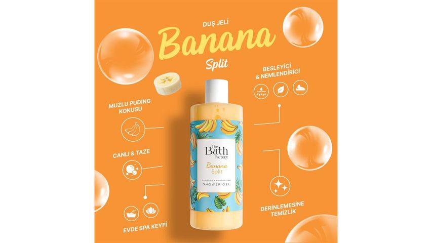 The Bath Factory Moisturizing & Nourishing Banana Split Shower Gel 400 ml