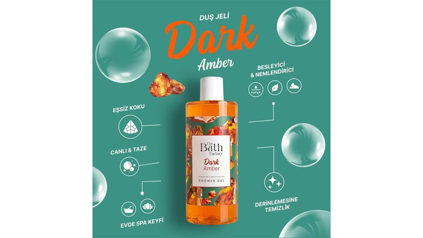 The Bath Factory Moisturizing & Nourishing Dark Amber Shower Gel 400 ml