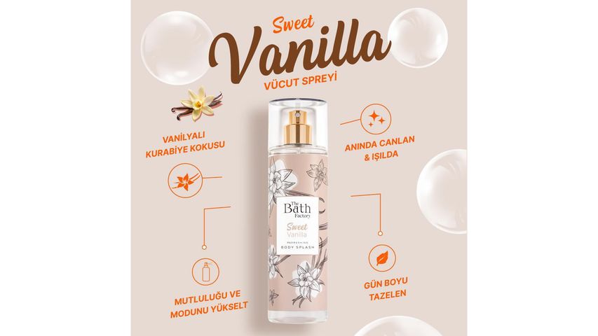 The Bath Factory Sweet Vanilla Body Mist 200 ml