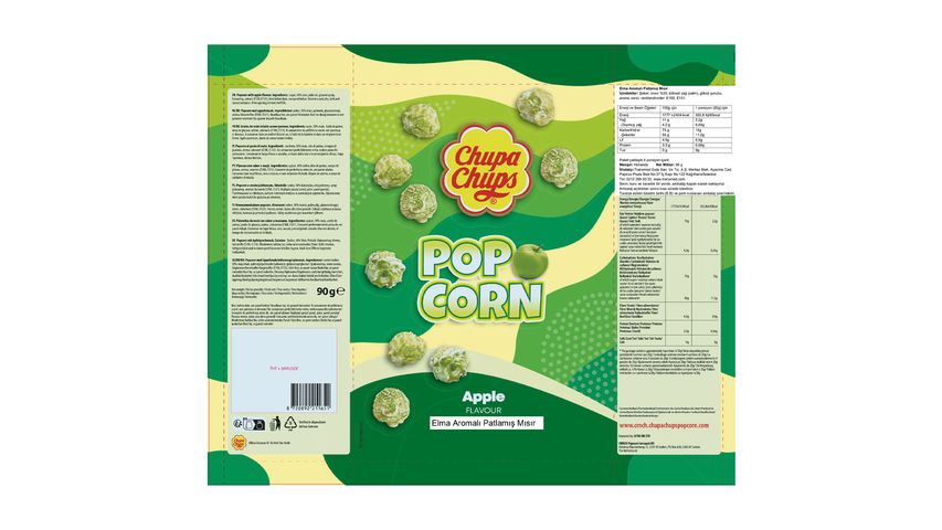 Chupa Chups Elmalı Popcorn 90 g