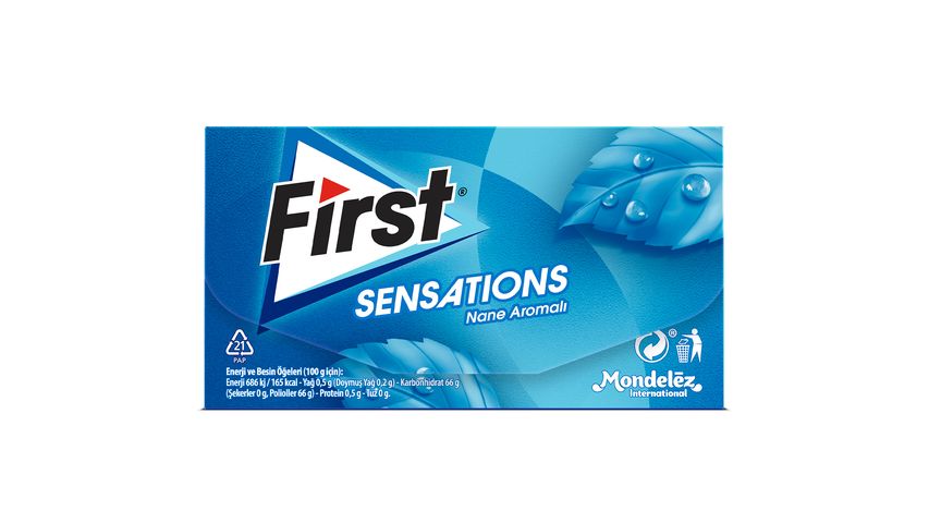 First Sensations Mint Flavored Sugar-Free Chewing Gum 27 g