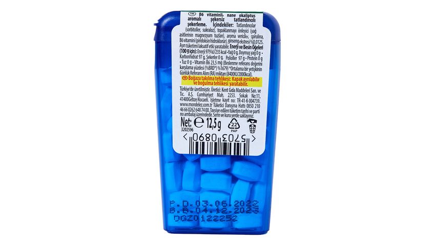 Olips Mini Mints Extra Nane Okaliptüs Aromalı Sakız 12.5 g
