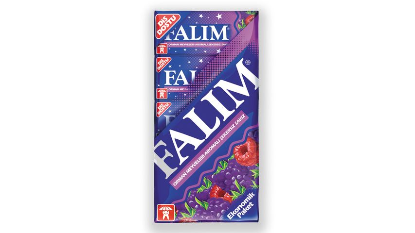 Falim Forest Fruit Flavored Chewing Gum 5-Pack 35 g