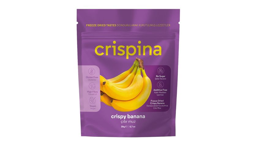 Crispina Kurutulmuş Çıtır Muz 20 g