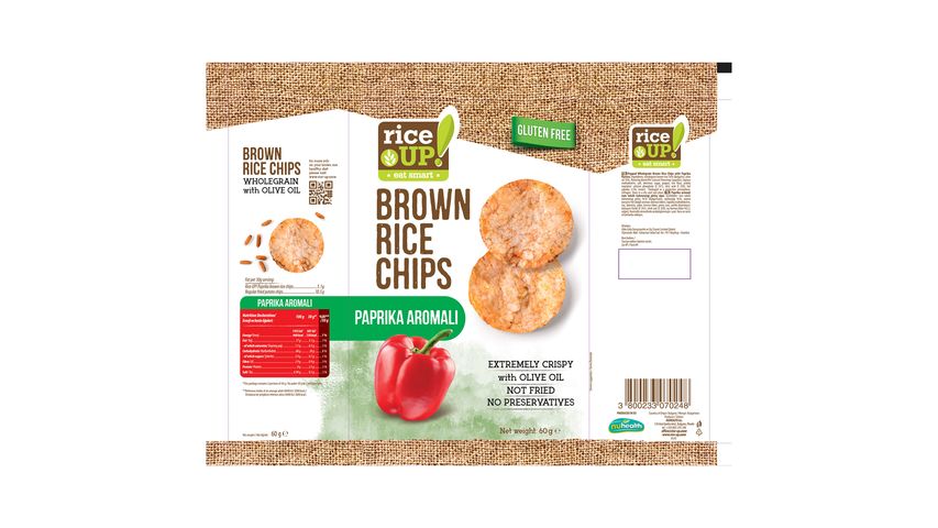 Rice Up Paprika Aromalı Cips 60 g