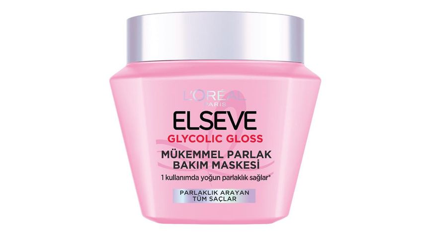 Elseve Glycolic Gloss Shine-Enhancing Hair Care Mask 300 ml