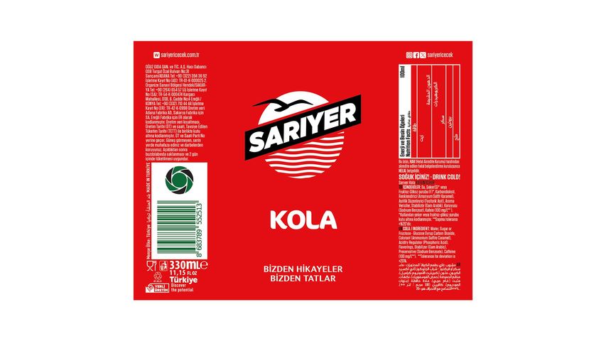 Sarıyer Kola 330 ml