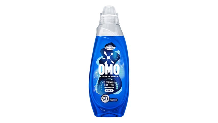 Omo Express Fresh Ultra Beyaz Çamaşır Detarjanı 840 ml
