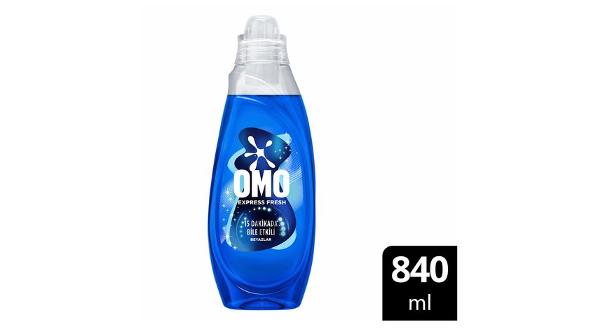 Omo Express Fresh Ultra Beyaz Çamaşır Detarjanı 840 ml