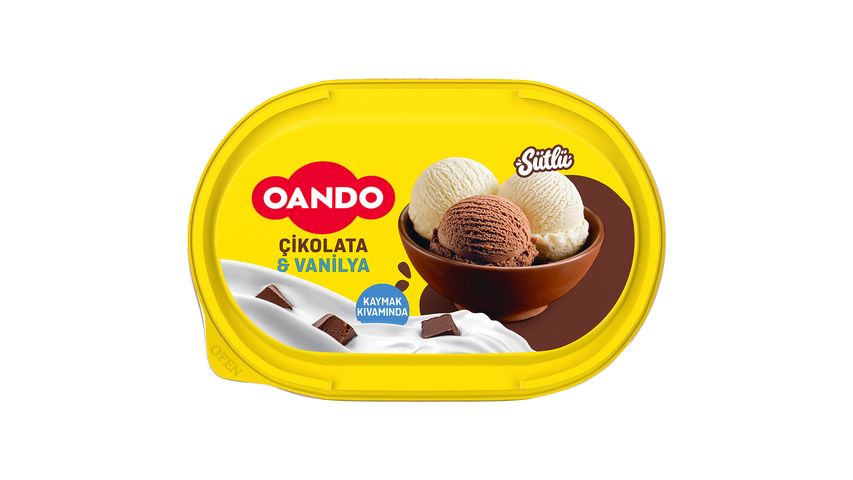 Oando Chocolate & Vanilla Ice Cream Tub 770 ml