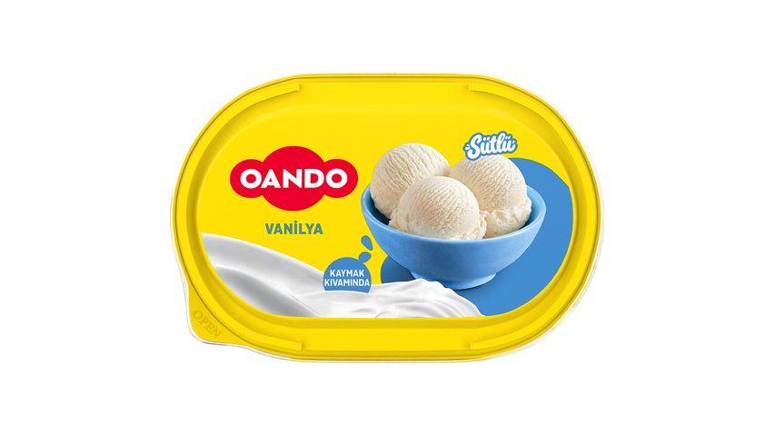 Oando Vanilyalı Kutu Dondurma 770 ml