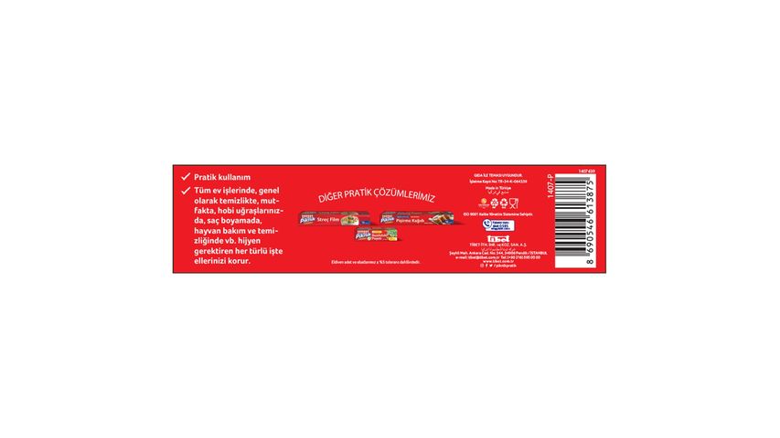 Piknik Plastik Şeffaf Eldiven 100 Adet