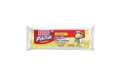 Piknik Drawstring Garbage Bags Lemon Medium 15 pcs