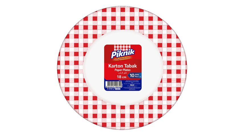 Piknik Karton Tabak Küçük Boy 10 Adet