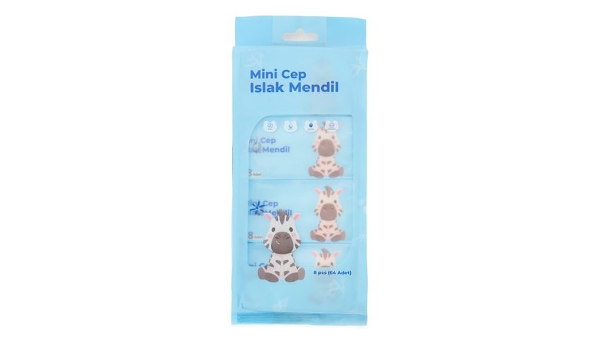 Alkaya Mini Cep Islak Mendil 8'li