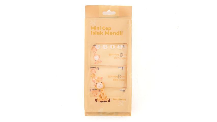 Alkaya Mini Cep Islak Mendil 8'li