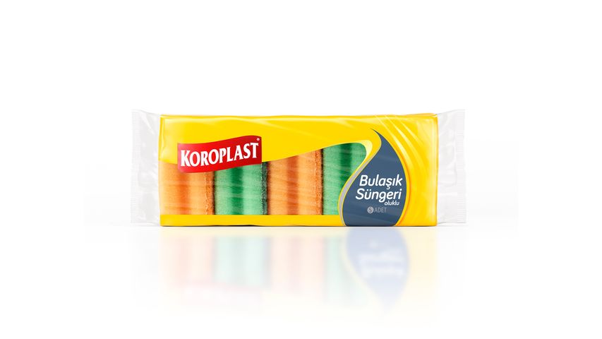 Koroplast Oluklu Bulaşık Süngeri 5 Adet