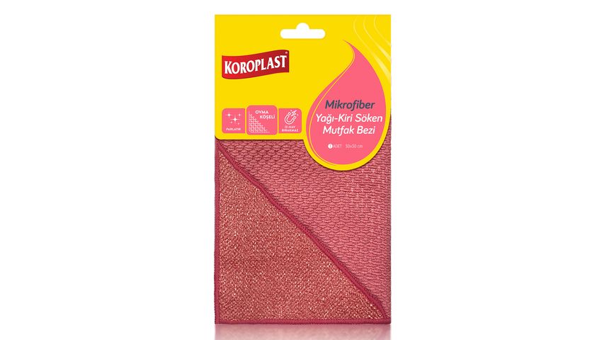 Koroplast Mikrofiber Yağ Kir Sökücü Mutfak Bezi