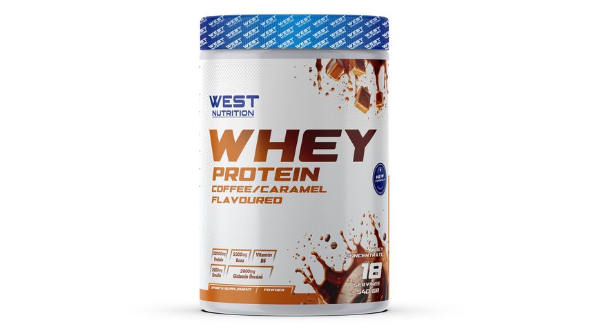 Whey Coffee & Caramel Flavored Protein Powder 540 g