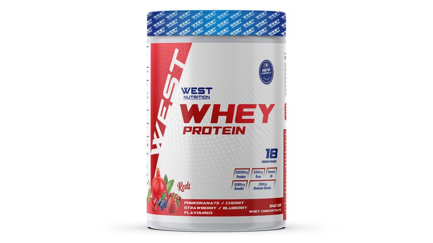 Whey Pomegranate, Sour Cherry, Strawberry & Blueberry Flavored Protein Powder 540 g