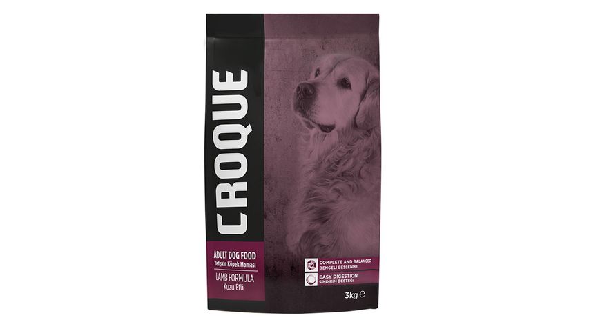 Croque Yetişkin Köpek Kuru Mama Kuzu Etli 3 kg