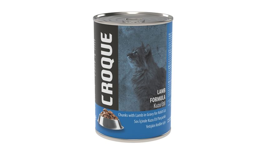 Croque Yetişkin Kedi Konserve Mama Kuzu Etli 400 g