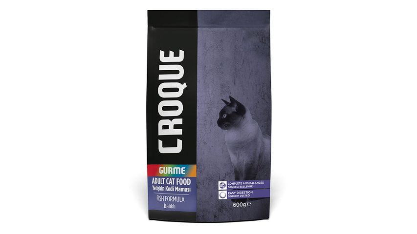 Croque Yetişkin Kedi Gurme Kuru Mama Balıklı 600 g