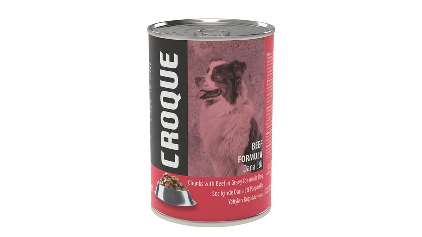 Croque Yetişkin Köpek Konserve Mama Dana Etli 400 g