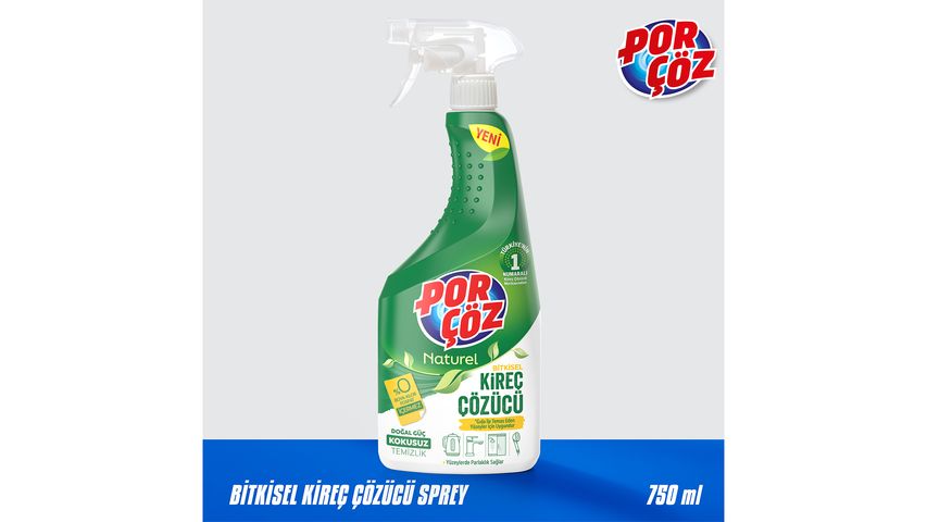 Porçöz Bitkisel Sprey Kireç Çözücü 750 ml