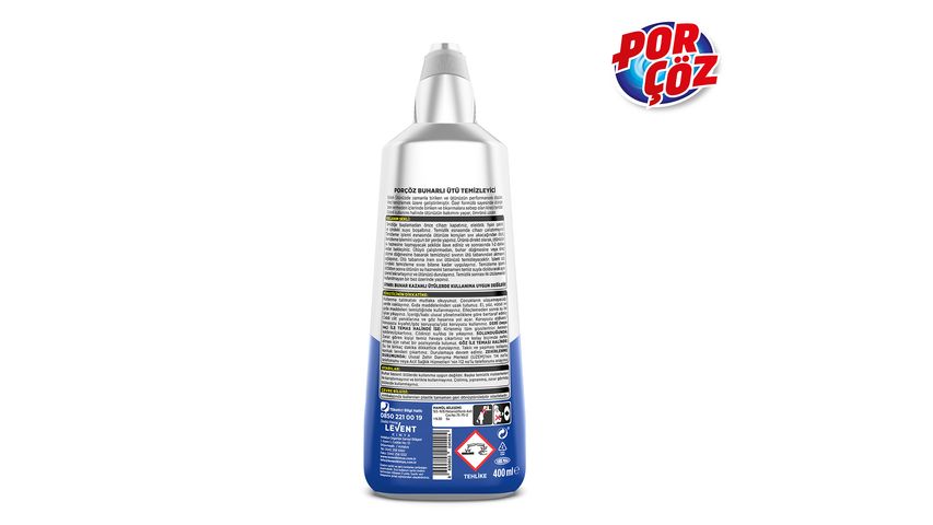 Porçöz Buharlı Ütü Temizleyici 400 ml