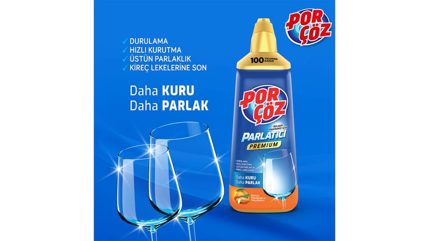 Porçöz Bodrum Mandalinası & Datça Bademi Bulaşık Makinesi Parlatıcısı 500 ml