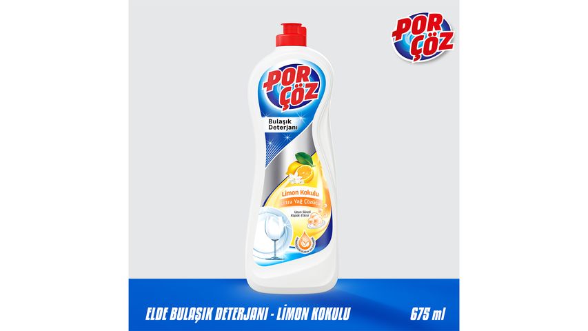 Porçöz Lemon Hand Dishwashing Detergent 675 ml