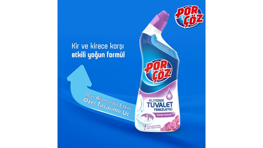 Porçöz Jel Orkide Kokulu Tuvalet Temizleyici 750 ml