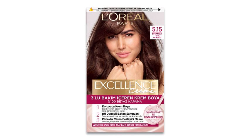 L'Oréal Paris Excellence Creme 5.15 Efsanevi Türk Kahvesi Saç Boyası