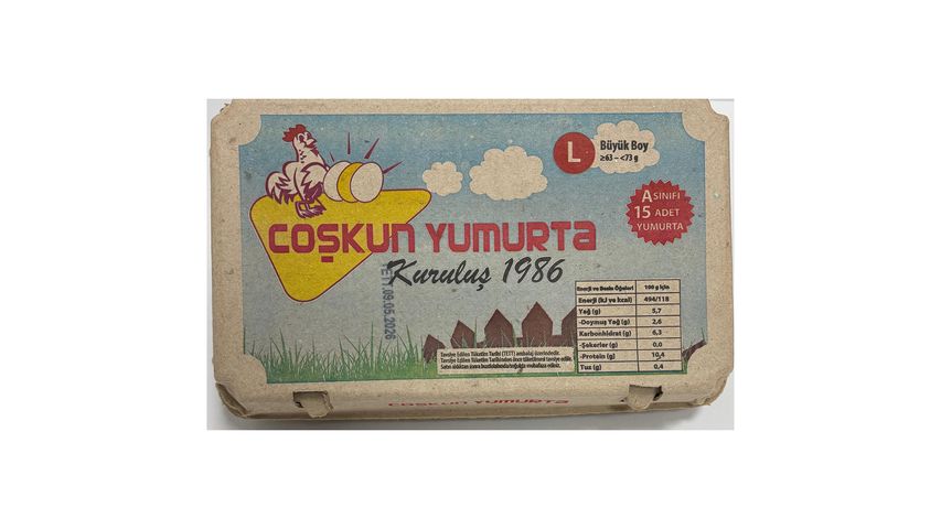Coşkun L Yumurta 15 adet